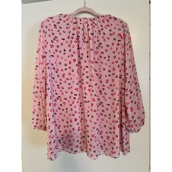 Cato - Sheer Pink Leopard Print Blouse (Size 18/20) - Picture 5 of 6